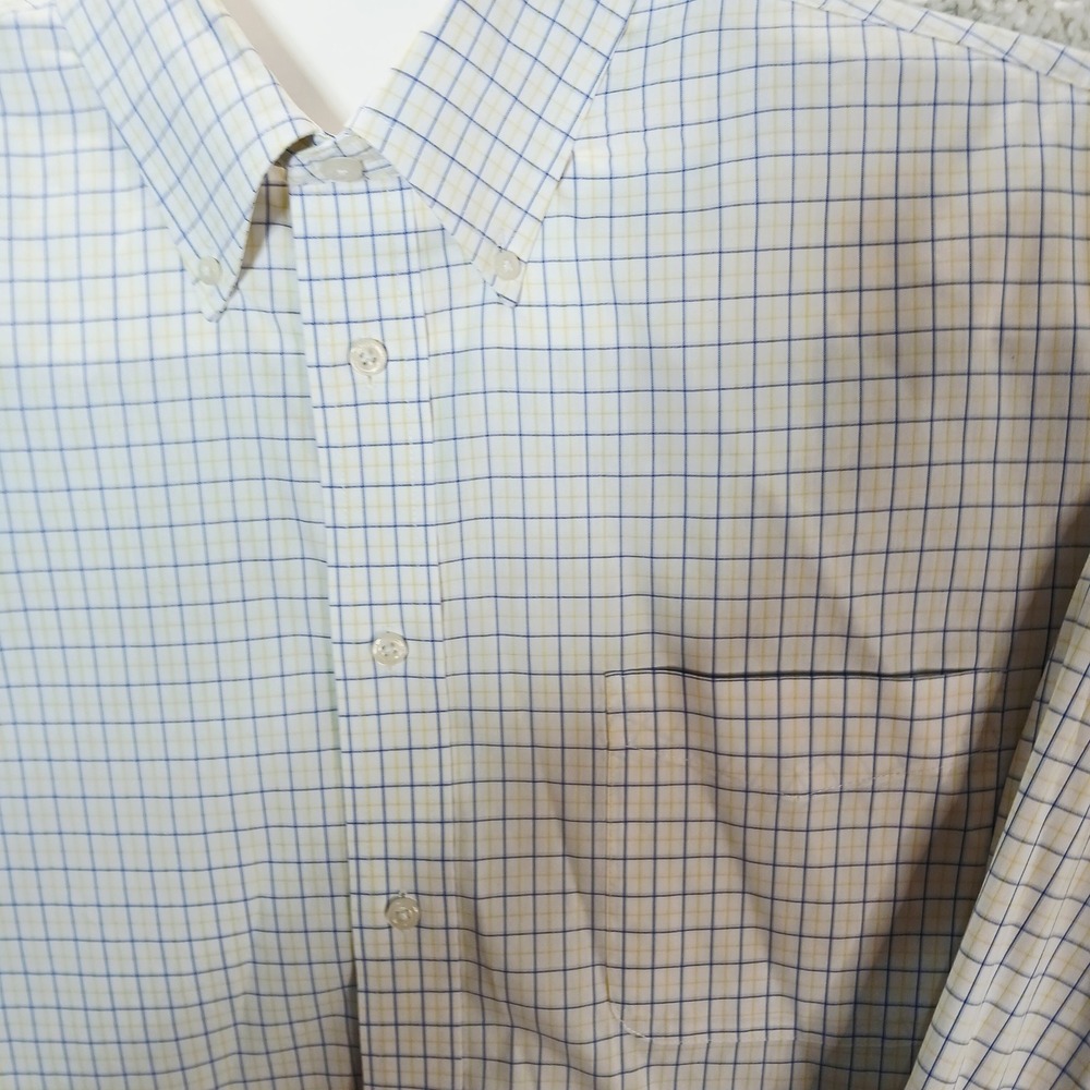 LAUREN Ralph Lauren Mens Stretch Fabric Regular Fit Plaid Button Large Shirt - Picture 5 of 9